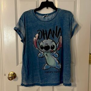 Disney Stitch Heathered Blue Tee- Primark